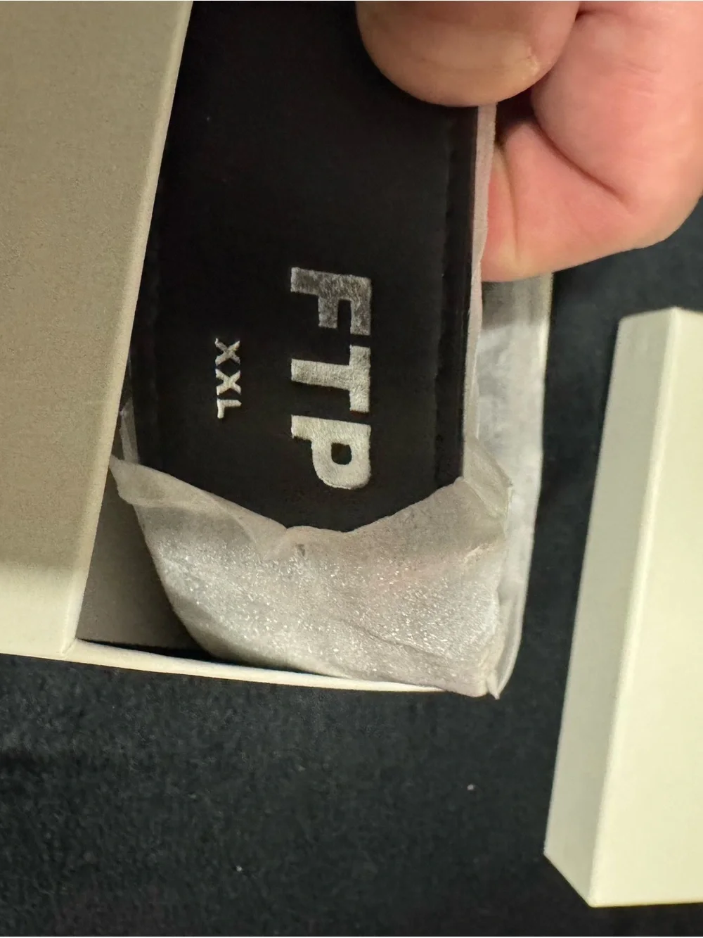 FTP Damier Belt in black